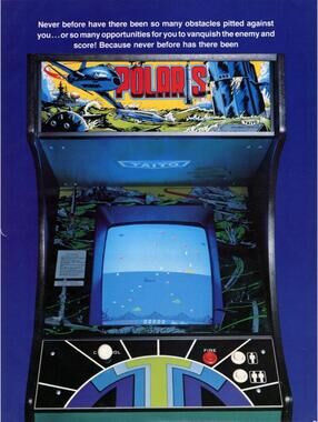 Polaris Arcade Machine FLYER Original 1980 Ad Promo Poster Taito No PCB Insert